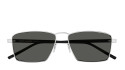 Luxury Saint Laurent SL 700 002 silver crystal grey women's sunglasses new collection