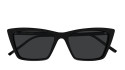 Luxury Saint Laurent SL 737 MICA THIN 001 women's sunglasses black black black new collection