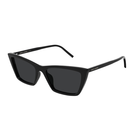 Luxury Saint Laurent SL 737 MICA THIN 001 women's sunglasses black black black new collection 2