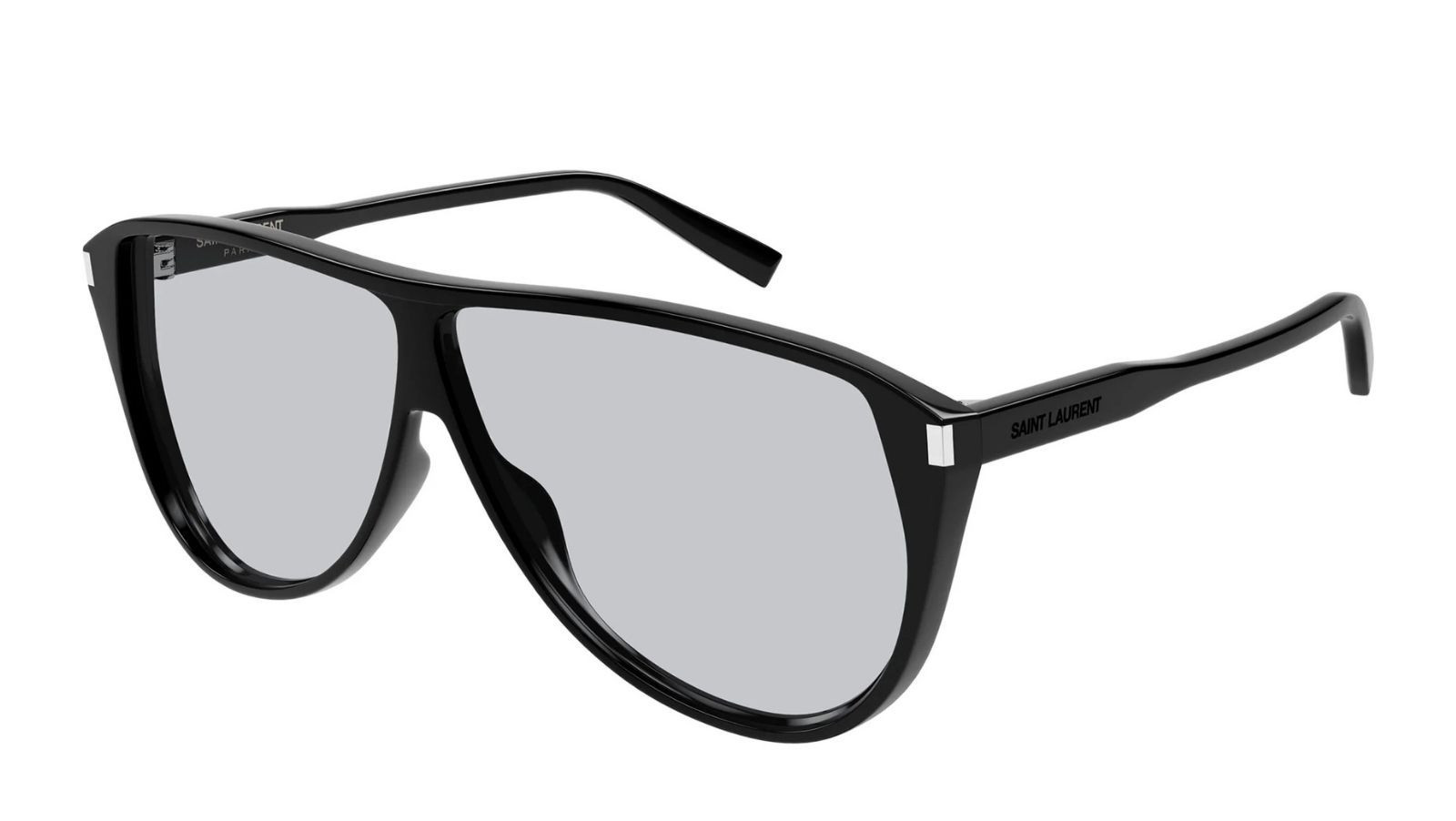 Occhiali da sole uomo Luxury Saint Laurent SL 731 GASPAR 001 black black light blu nuova collezione