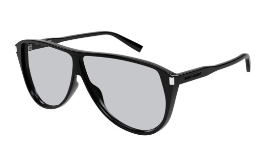 Occhiali da sole uomo Luxury Saint Laurent SL 731 GASPAR 001 black black light blu nuova collezione