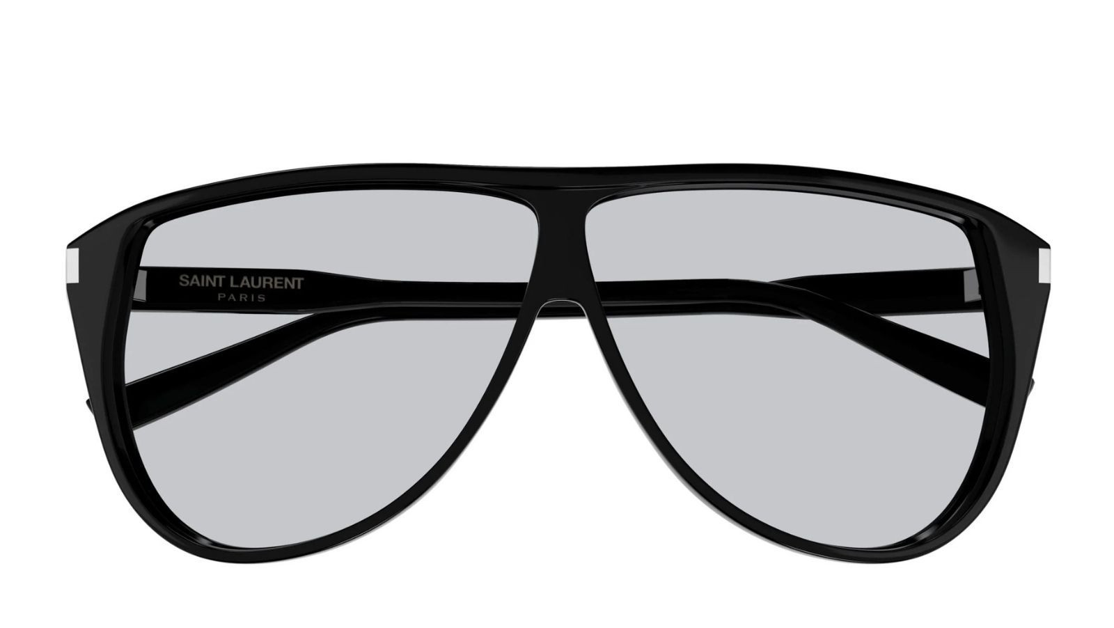 Occhiali da sole uomo Luxury Saint Laurent SL 731 GASPAR 001 black black light blu nuova collezione