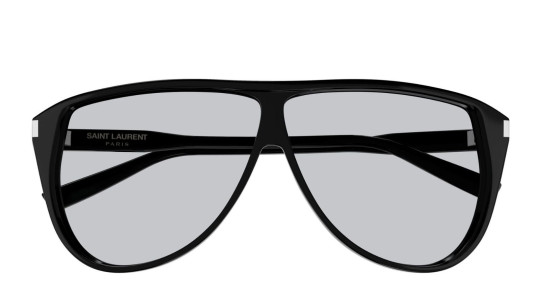 Occhiali da sole uomo Luxury Saint Laurent SL 731 GASPAR 001 black black light blu nuova collezione