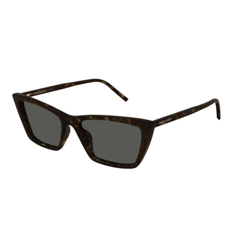 Luxury Saint Laurent SL 737 MICA THIN 002 havana havana grey women's sunglasses new collection 2