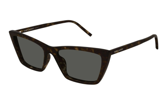 Luxury Saint Laurent SL 737 MICA THIN 002 havana havana grey women's sunglasses new collection