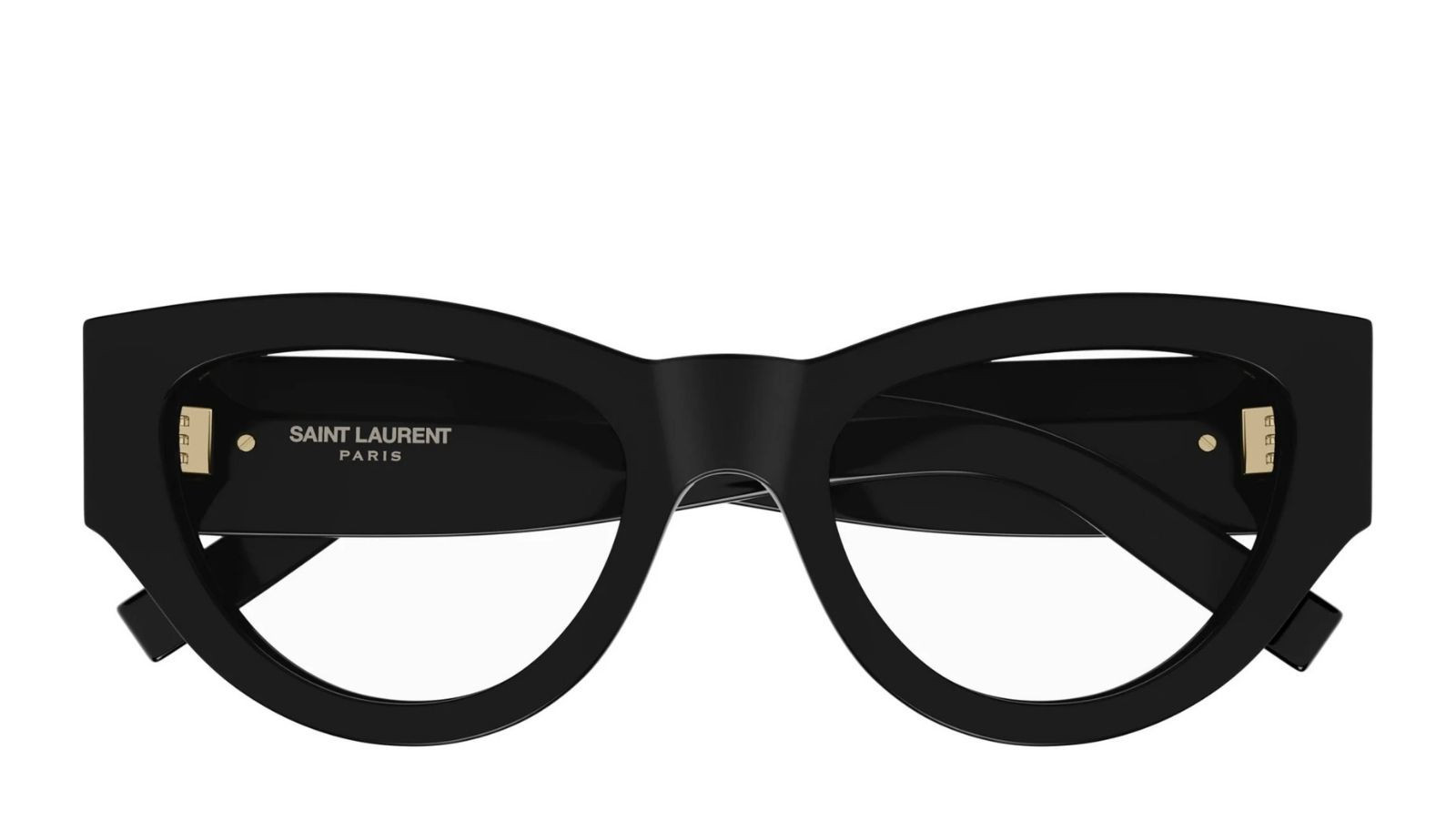 Luxury Saint Laurent SL M94 OPT 001 women's eyeglasses black black transpare new collection