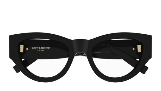 Luxury Saint Laurent SL M94 OPT 001 women's eyeglasses black black transpare new collection