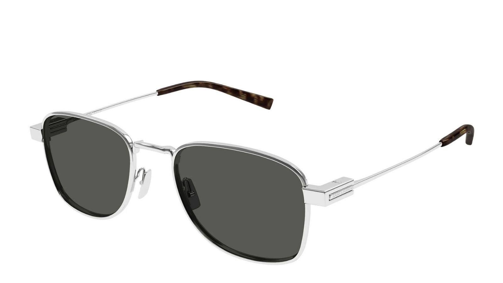 Occhiali da sole uomo Luxury Saint Laurent SL 741 002 silver silver grey nuova collezione