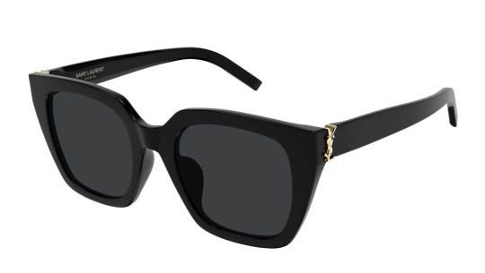 Luxury Saint Laurent SL M143 001 women's sunglasses black black black new collection