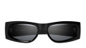 Luxury Saint Laurent SL M140 002 women's sunglasses black black silver new collection