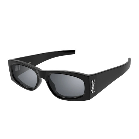 Luxury Saint Laurent SL M140 002 women's sunglasses black black silver new collection 2