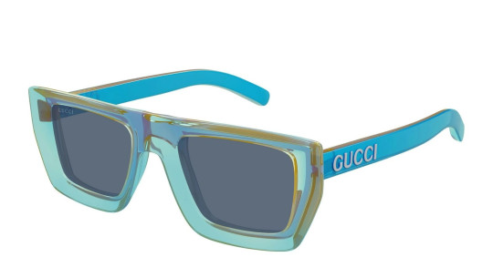 Occhiali sole uomo donna Luxury Gucci GG1723S 003 blue blue blue nuova collezione