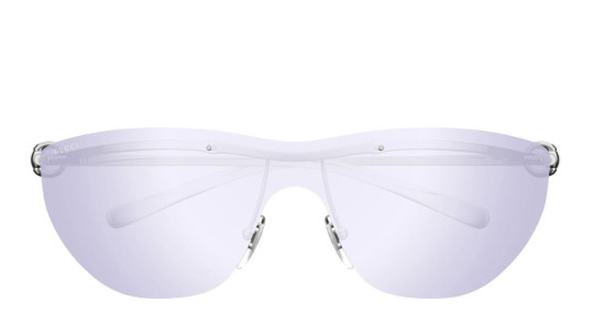 Luxury Gucci GG1700S 003 silver silver violet women's sunglasses new collection