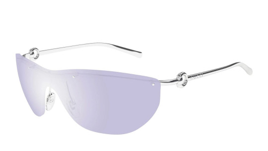 Luxury Gucci GG1700S 003 silver silver violet women's sunglasses new collection