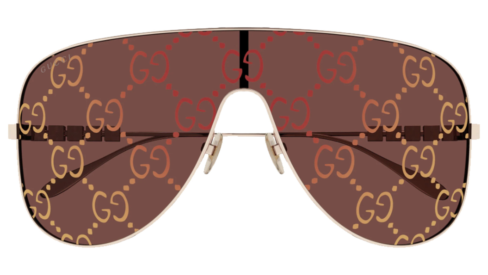 Luxury women s sunglasses Gucci GG1436S Gold Red (003) new collection