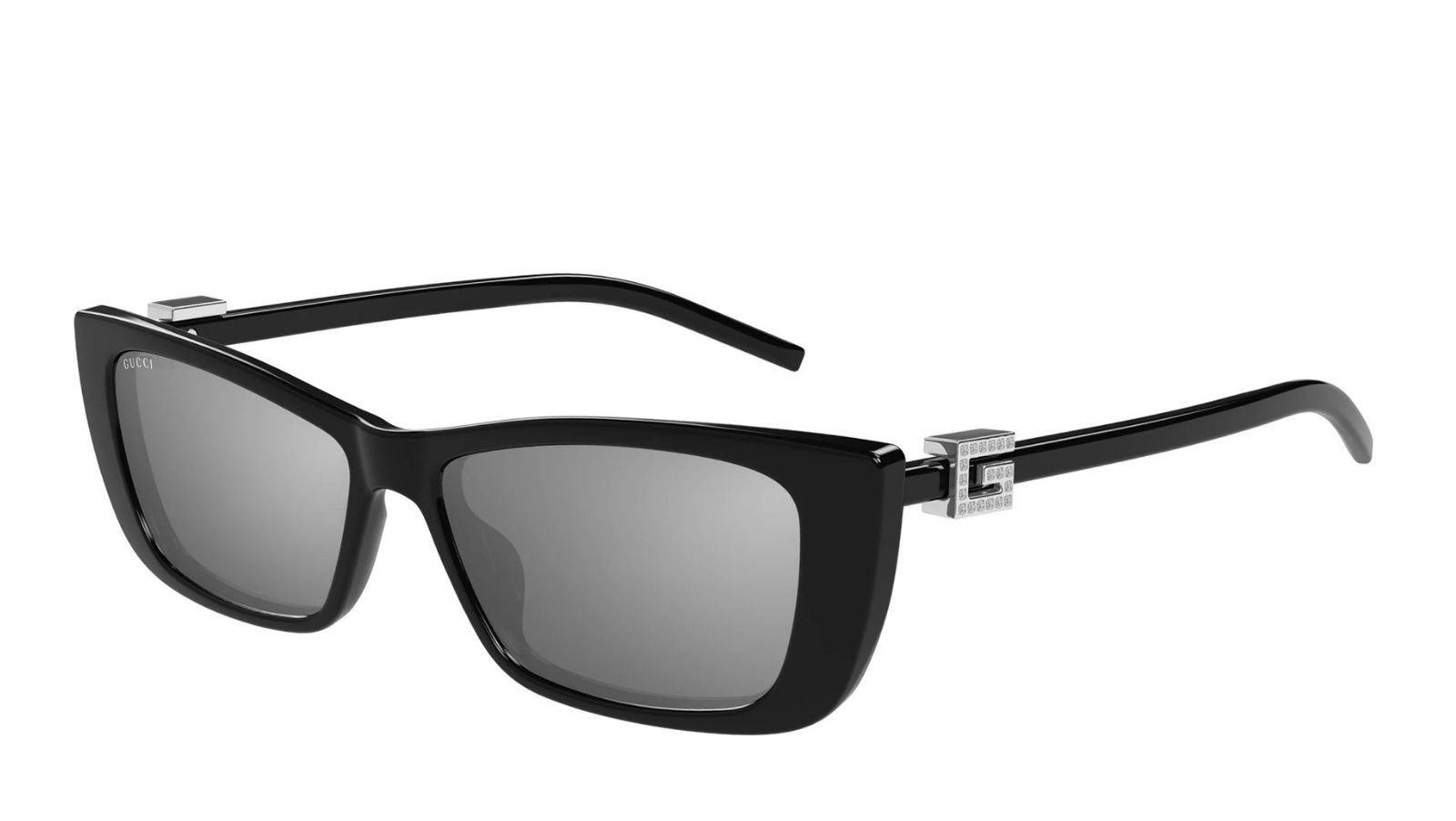 Luxury Gucci GG1681S 002 women's sunglasses black black silver new collection