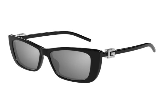 Luxury Gucci GG1681S 002 women's sunglasses black black silver new collection