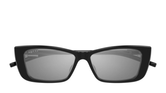 Luxury Gucci GG1681S 002 women's sunglasses black black silver new collection