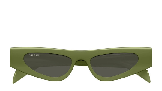 Luxury Gucci GG1779S 007 green green grey women's sunglasses new collection
