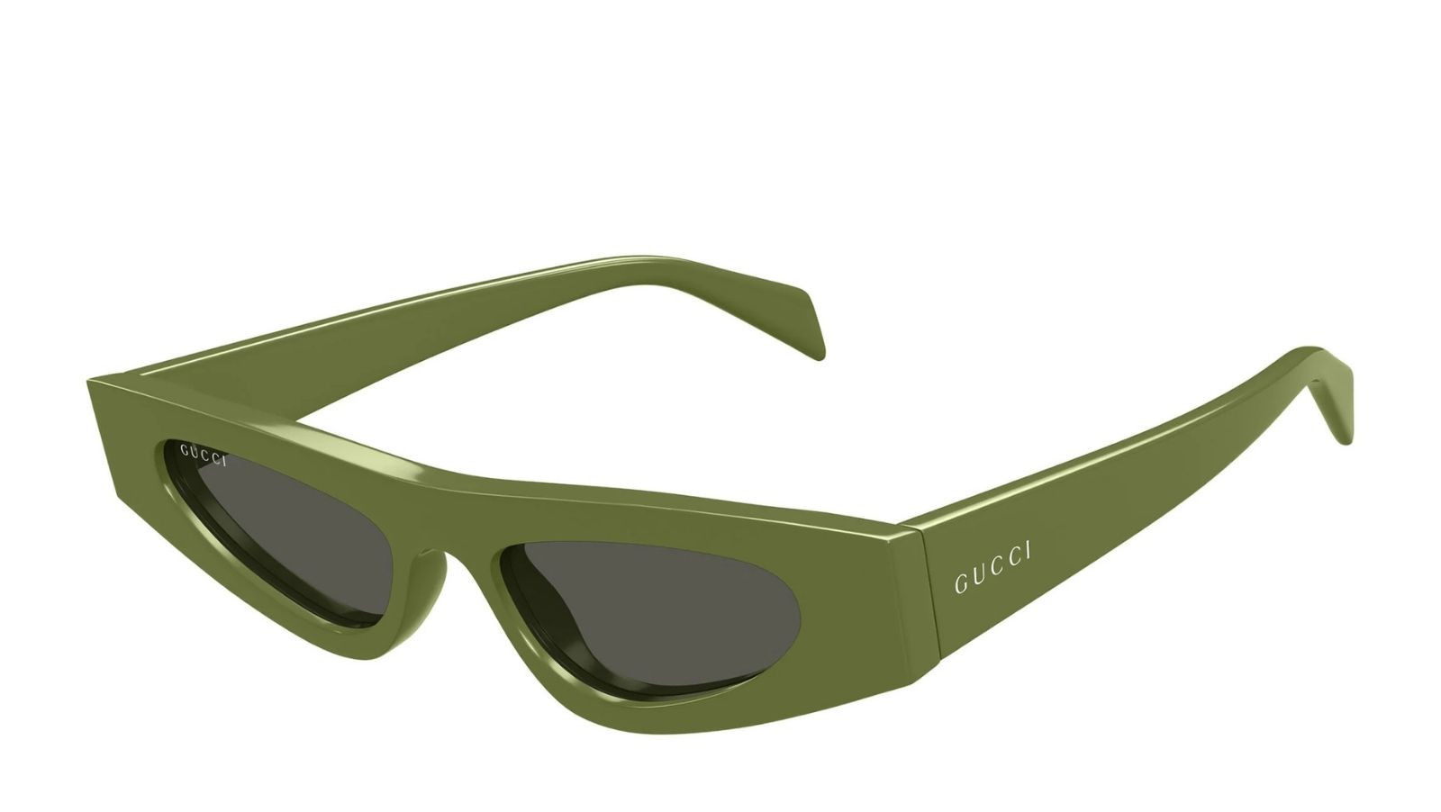 Luxury Gucci GG1779S 007 green green grey women's sunglasses new collection