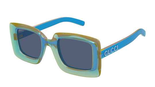 Women's Sunglasses Luxury Gucci GG1718S 005 blue blue blue new collection
