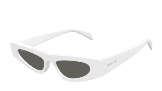 Luxury Gucci GG1779S 002 white white grey women's sunglasses new collection