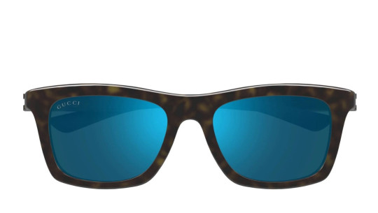 Occhiali da sole uomo Luxury Gucci GG1735S 003 havana blue blue nuova collezione