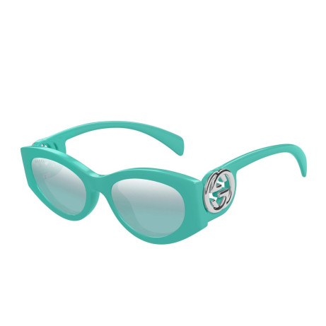 Occhiali da sole donna Luxury Gucci GG1691S 004 light blue light blue nuova collezione 2