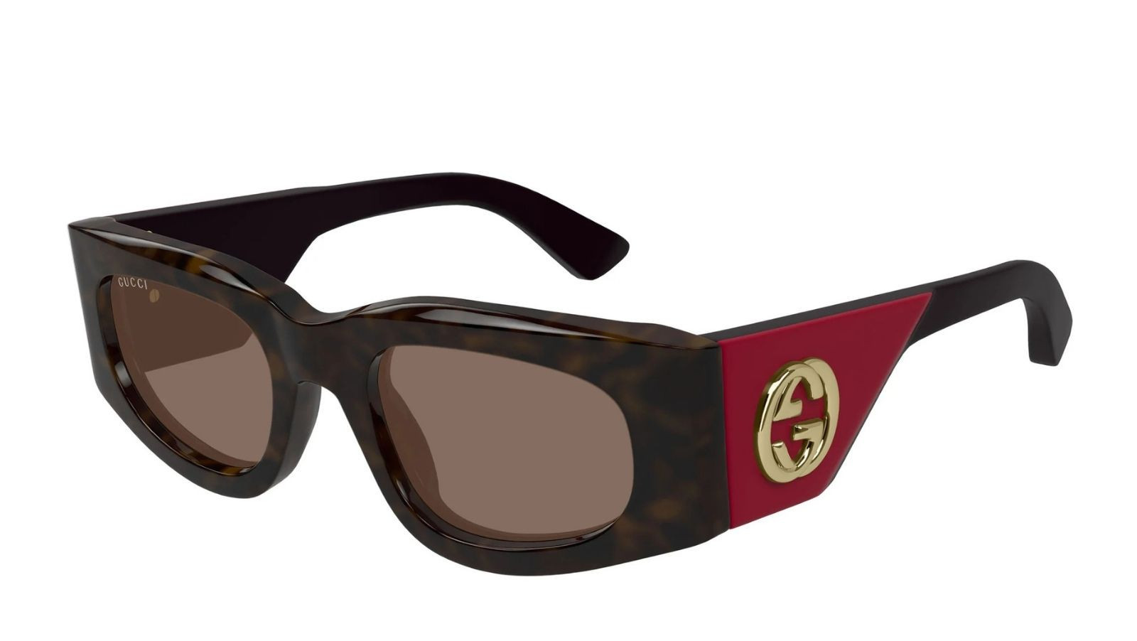 Luxury Gucci GG1664S 004 havana violet brown women's sunglasses new collection