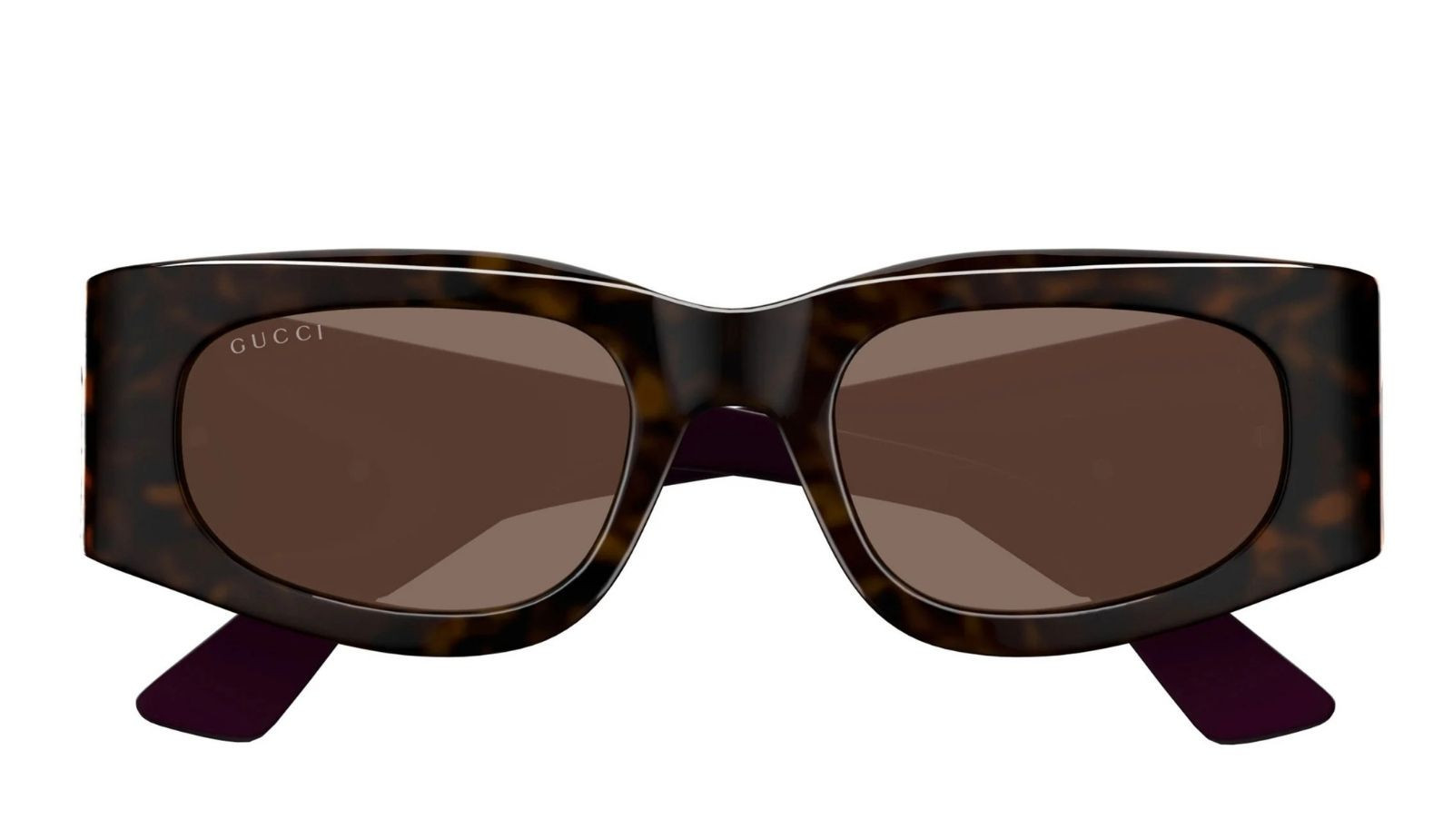 Luxury Gucci GG1664S 004 havana violet brown women's sunglasses new collection