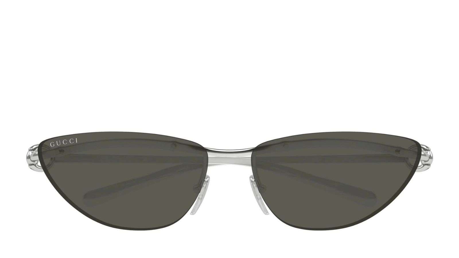 Luxury Gucci GG1701S 001 silver silver grey women's sunglasses new collection