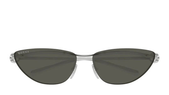 Luxury Gucci GG1701S 001 silver silver grey women's sunglasses new collection Luxury Gucci GG1701S 001 silver silver grey women's sunglasses new collection
