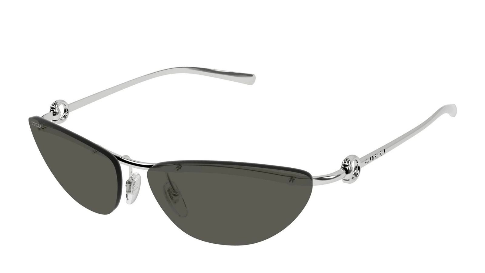 Luxury Gucci GG1701S 001 silver silver grey women's sunglasses new collection