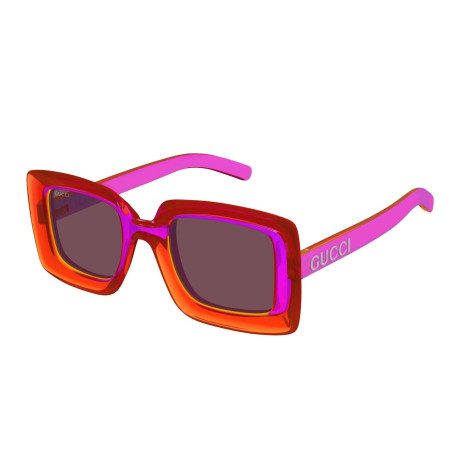 Occhiali da sole donna Luxury Gucci GG1718S 004 fuchsia fuchsia brown nuova collezione 2
