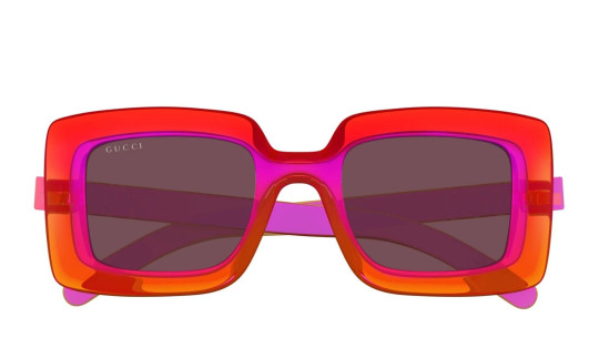 Luxury Gucci GG1718S 004 fuchsia fuchsia brown sunglasses for women new collection