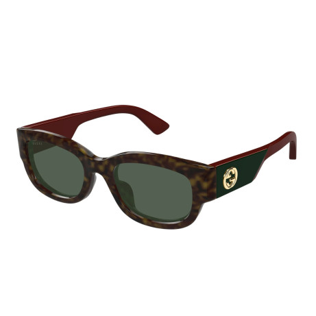 Luxury Gucci GG1667SK 002 havana red green women's sunglasses new collection 2