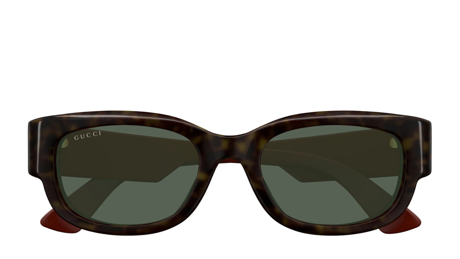 Luxury Gucci GG1667SK 002 havana red green women's sunglasses new collection