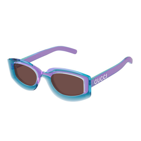 Occhiali da sole donna Luxury Gucci GG1719S 003 violet violet brown nuova collezione 2