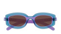 Luxury Gucci GG1719S 003 violet violet brown women's sunglasses new collection