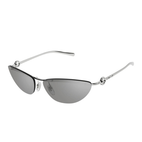 Luxury Gucci GG1701S 002 silver silver grey women's sunglasses new collection 2