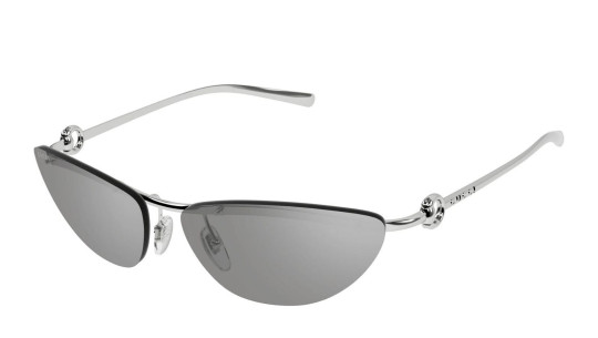 Luxury Gucci GG1701S 002 silver silver grey women's sunglasses new collection