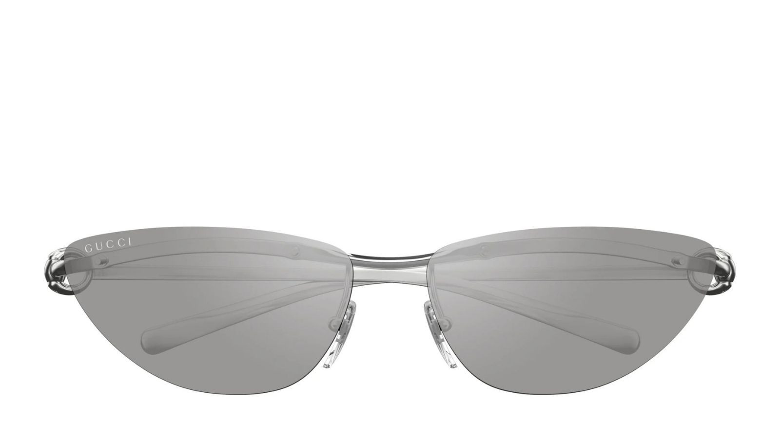 Luxury Gucci GG1701S 002 silver silver grey women's sunglasses new collection