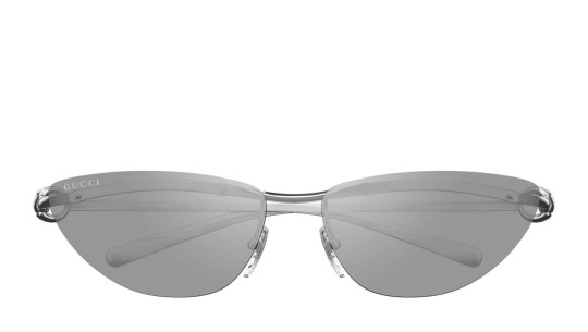 Luxury Gucci GG1701S 002 silver silver grey women's sunglasses new collection