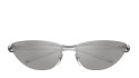 Luxury Gucci GG1701S 002 silver silver grey women's sunglasses new collection