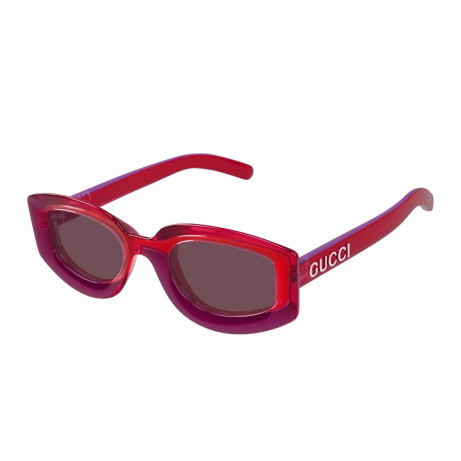 Luxury Gucci GG1719S 004 red red violet sunglasses for women new collection 2