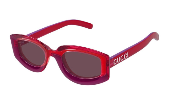 Occhiali da sole donna Luxury Gucci GG1719S 004 red red violet nuova collezione