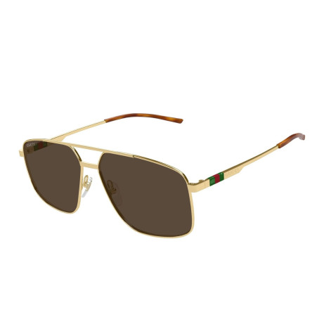 Occhiali da sole uomo Luxury Gucci GG1676S 002 gold gold brown nuova collezione 2