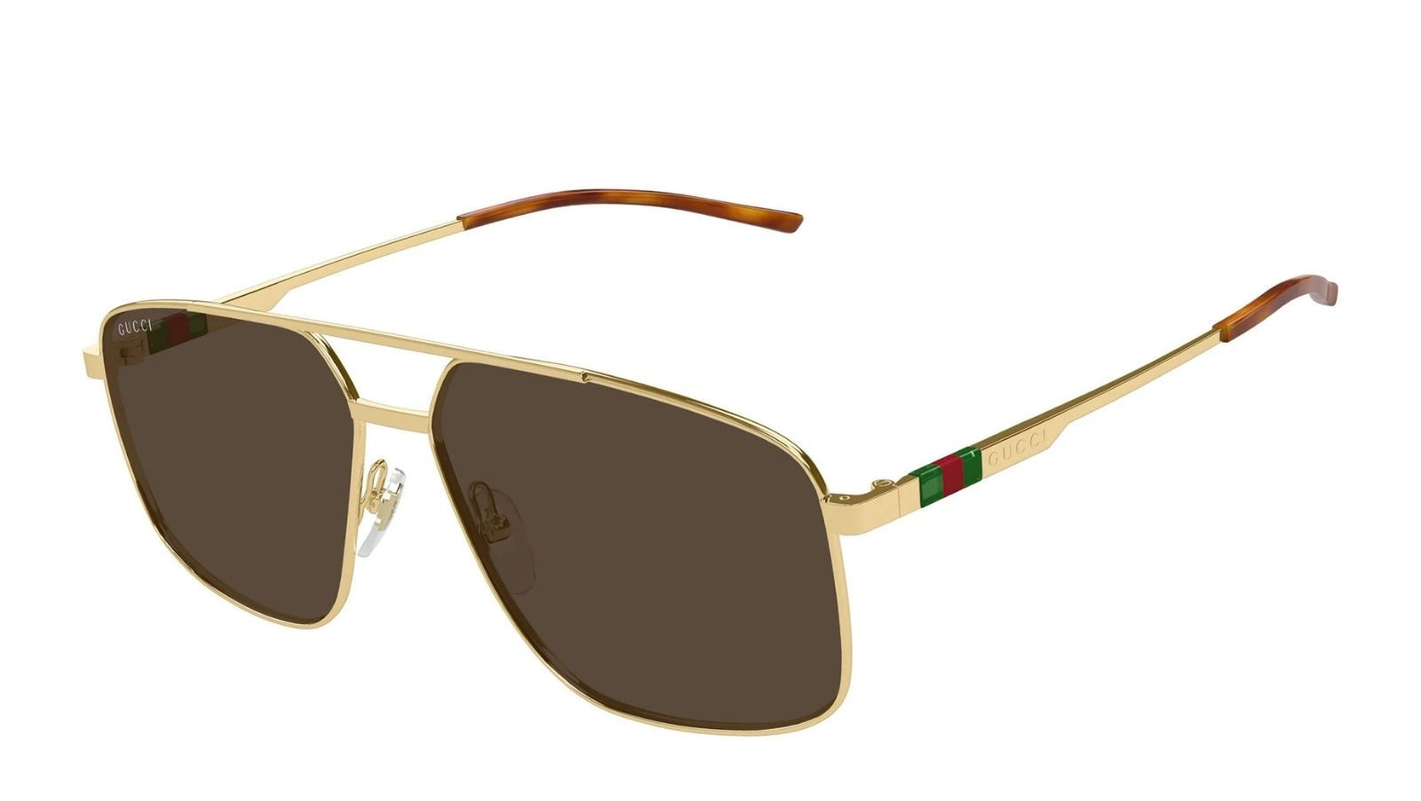 Occhiali da sole uomo Luxury Gucci GG1676S 002 gold gold brown nuova collezione