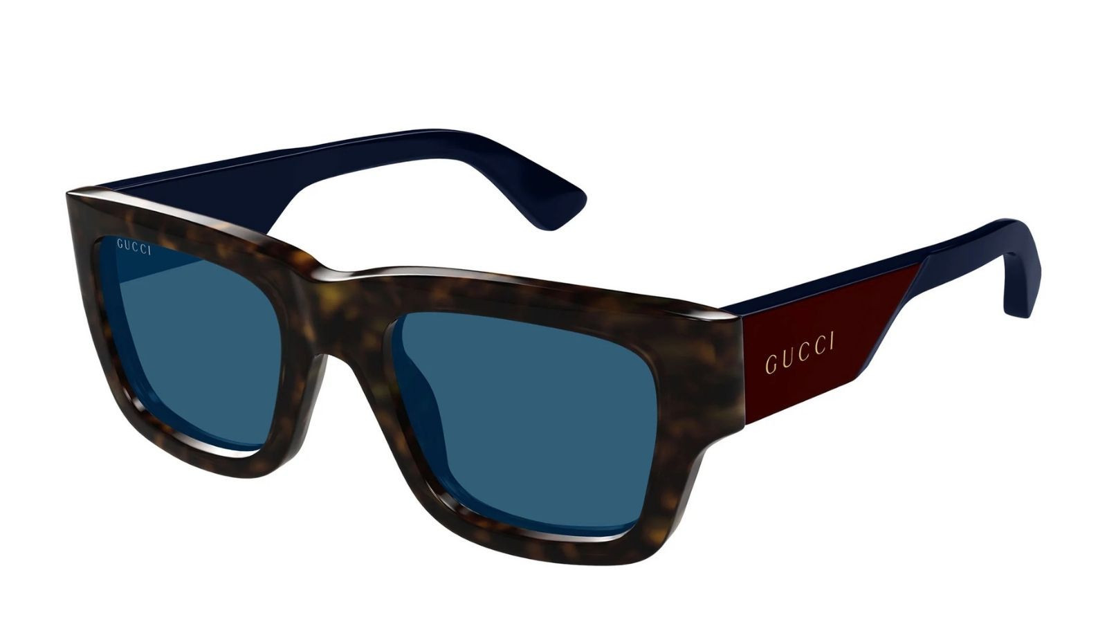 Occhiali da sole uomo Luxury Gucci GG1668S 002 havana red blue nuova collezione