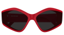 Luxury women s sunglasses Balenciaga BB0302S red grey (004) new collection